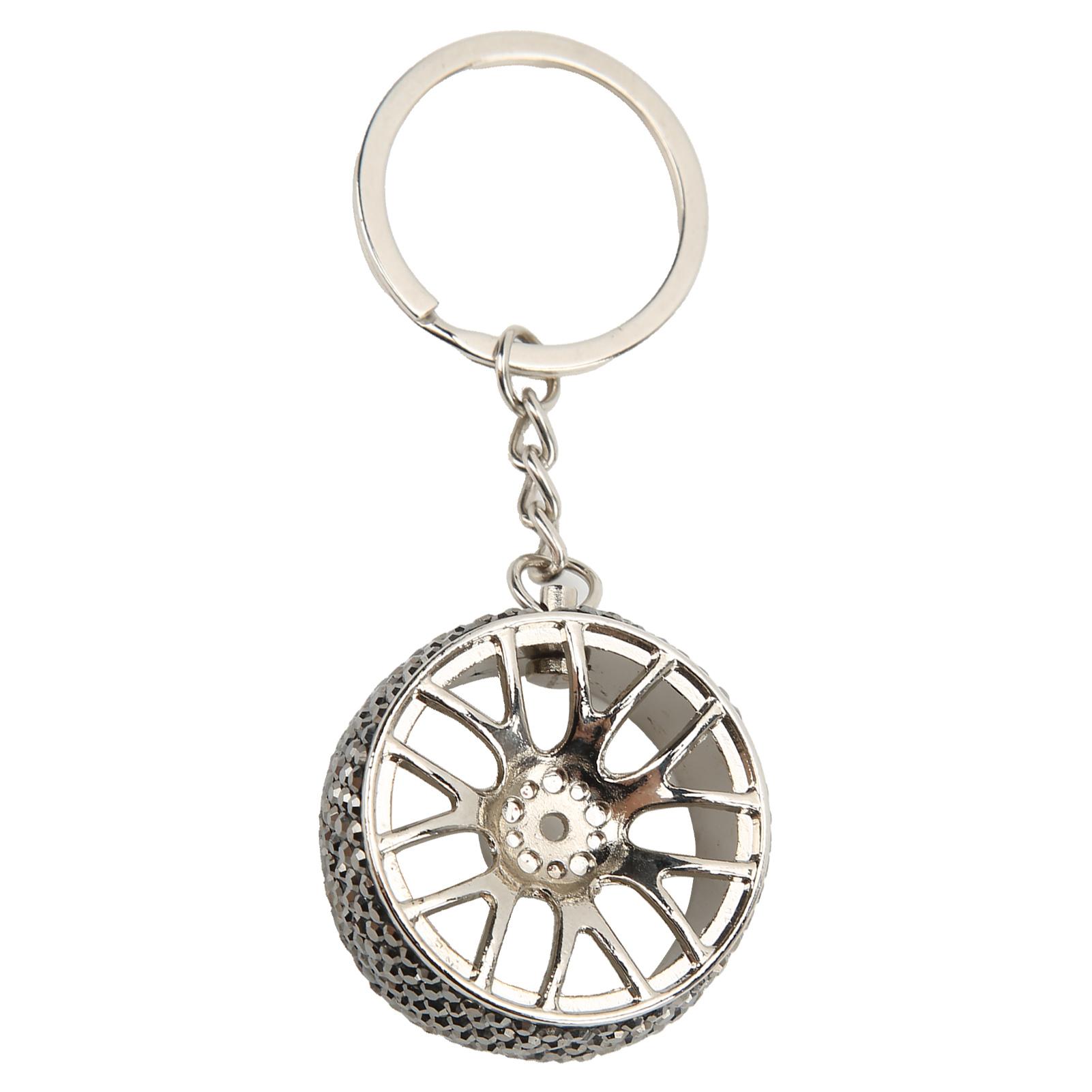 Auto Sleutelhanger Modieuze Strass Sleutelhanger Auto Sleutel Decoraties voor Vrouwen white