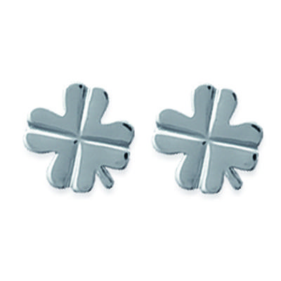 [E0969] - Brincos Prata 'Trezentos' Prateado - 8x8 mm