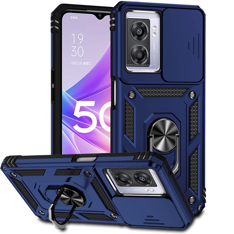 Case For OPPO A57S A77 5G A57 2022 Armor Rugged Shockproof Cover with Slide Camera Cover Funda Coque Carcasa