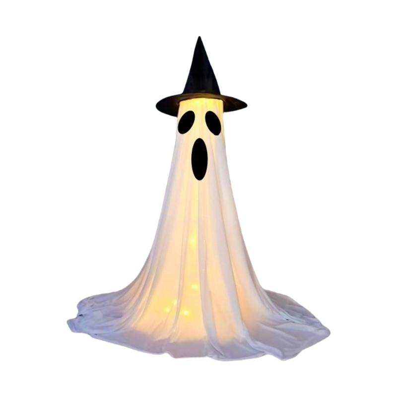 

Halloween Decoration 120cm High Large Fabric Ghostly Figure Ornament For Porch And Garden Halloween Party Centerpieces
