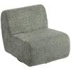 Armchair Swivel Lounge Chair with Chenille Look, Wide Seat