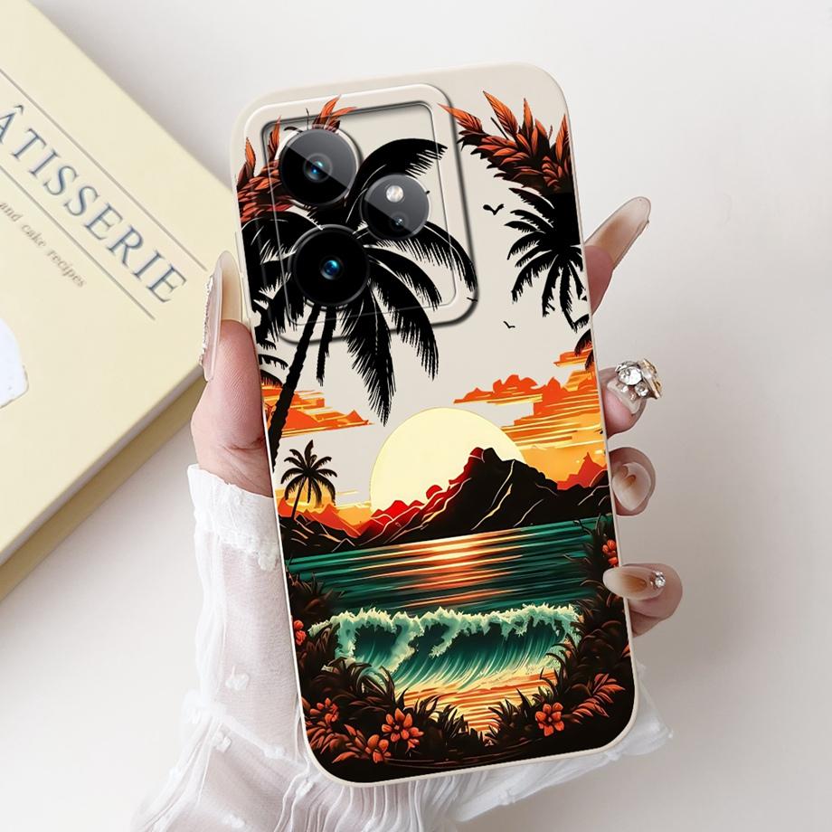 For Realme GT 7 5G Case RMX5061 Cute Cartoon Fashion Painted Cover Soft Silicone Case For Realme GT7 Pro GT 7 Pro 7T GT7T Fundas