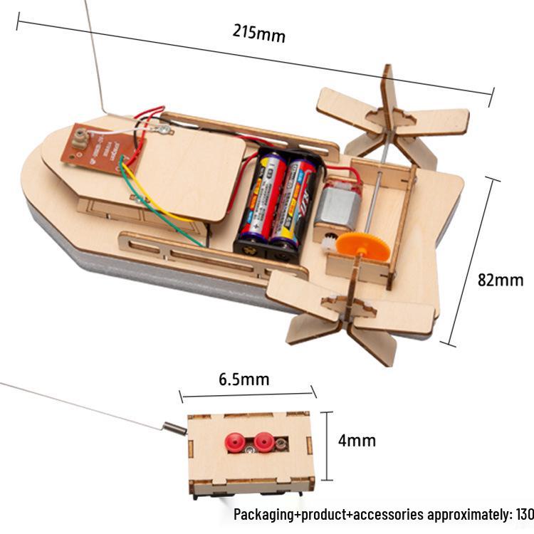 DIY Remote Control Paddle Boat Kit for Elementary Science Experiments