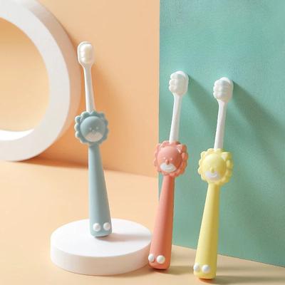 Cartoon Lion Children Soft Toothbrush Oral Cleaning Household Dental Care Kids 2-6 Years Toothbrush Baby Care Accessories