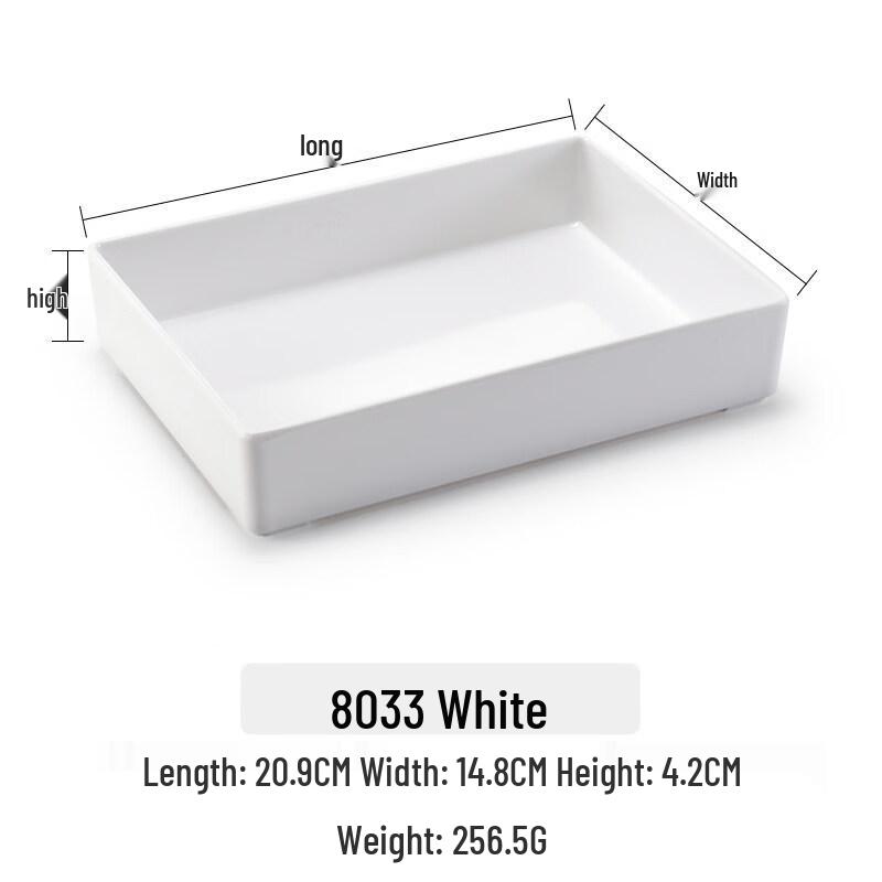 Handun 8033 Melamine Hot Pot Side Dish Plates (10-Pack)