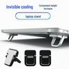 Foldable Zinc Alloy Laptop Stand with Portable Heightening, Ultra-Thin Design, and Keyboard Cooling Support