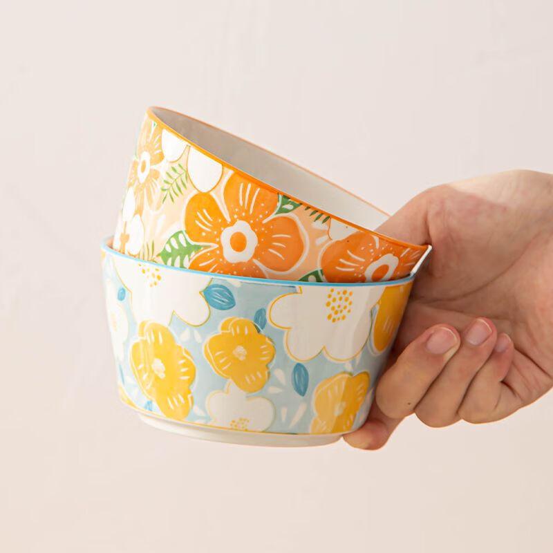 Linpan Ceramic Anti-Scald Bowl & Spoon Set