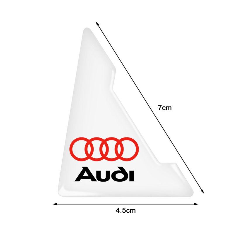 2026 2Pcs Car Door Corner Cover Anti-Scratch Protection 3D Sticker For AQ2 S5 S6 S7 S8 RS3 RS4 RS5 RS6 A6L A4L A7 A5 Q5L Q7 Q2L TT