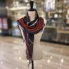 Large diamond scarf double belt E21F2PO454