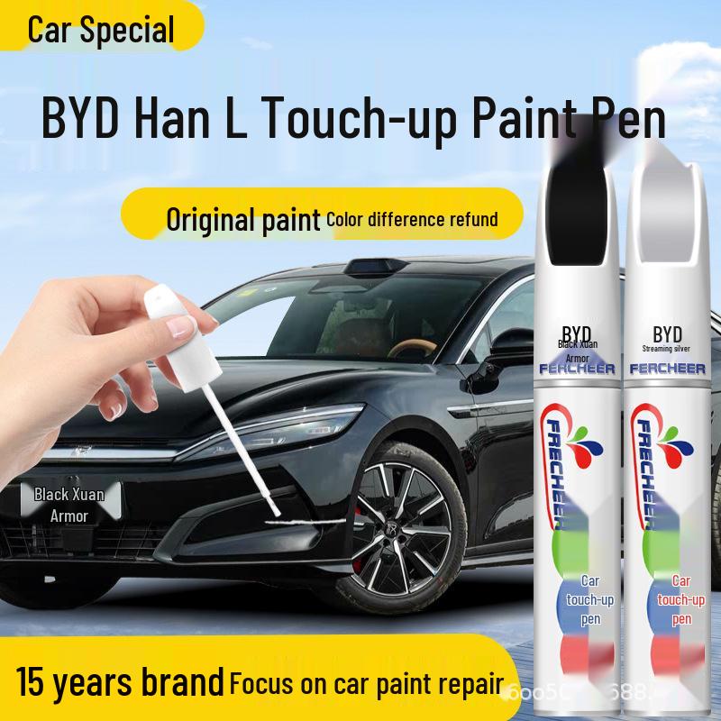 

BYD Han L Xuanjia Black Touch-Up Pen: Car-Specific Cyan Spray Paint for EV Scratch Repair. Single Pen + Sandpaper
