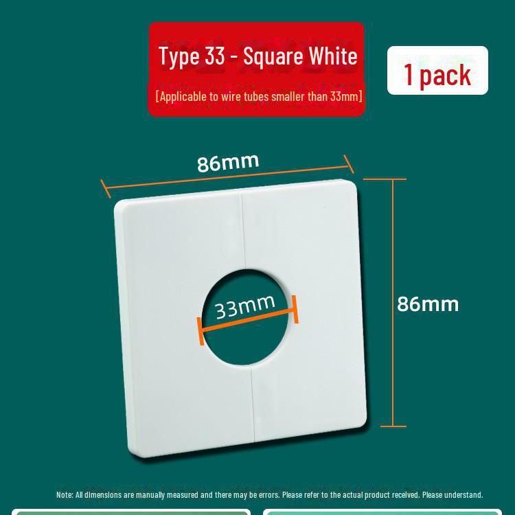 "Cubierta Decorativa para Agujero de Pared para Tuberías de Aire Acondicionado y Grifo"