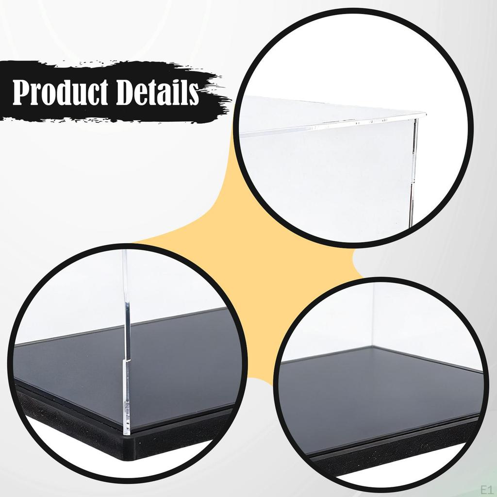 Acrylic Display Case Toy Car Storage Organizer Dustproof Showcase with Base for 1:32 Scale