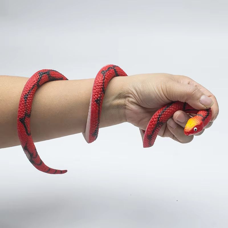 Lifelike Rubber Fake Snake Prank Toy Soft Material Scary Joke Prop Garden Yard Outdoor Decor Halloween Party Favors Children