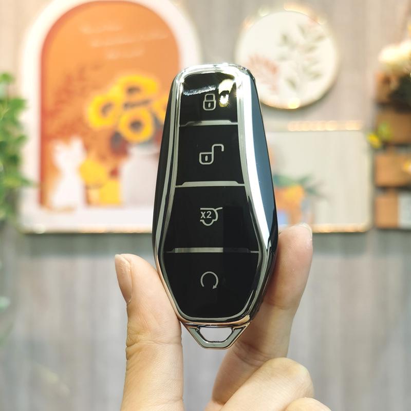 Car Key Cover for BYD Models: Qin Plus, DMI, Dolphin, Song Plus/Pro, Han EV, Tang, Yuan - Unisex