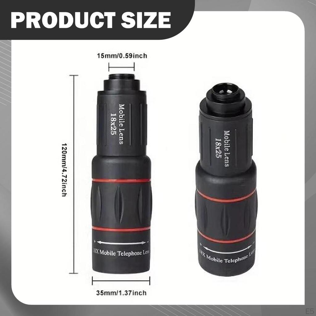 Telephoto Lens for Mobile Phone, Accessory, Professional Carrying Bag, Telescope