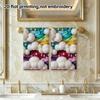 Wool Felt Cloud Raindrop Quick Dry Towel, Handmade Style Soft Bath Towel
