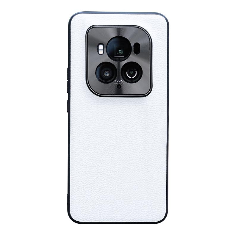 Honor Magic6 Ultimate Edition Metal Lens Ring Leather Cover
