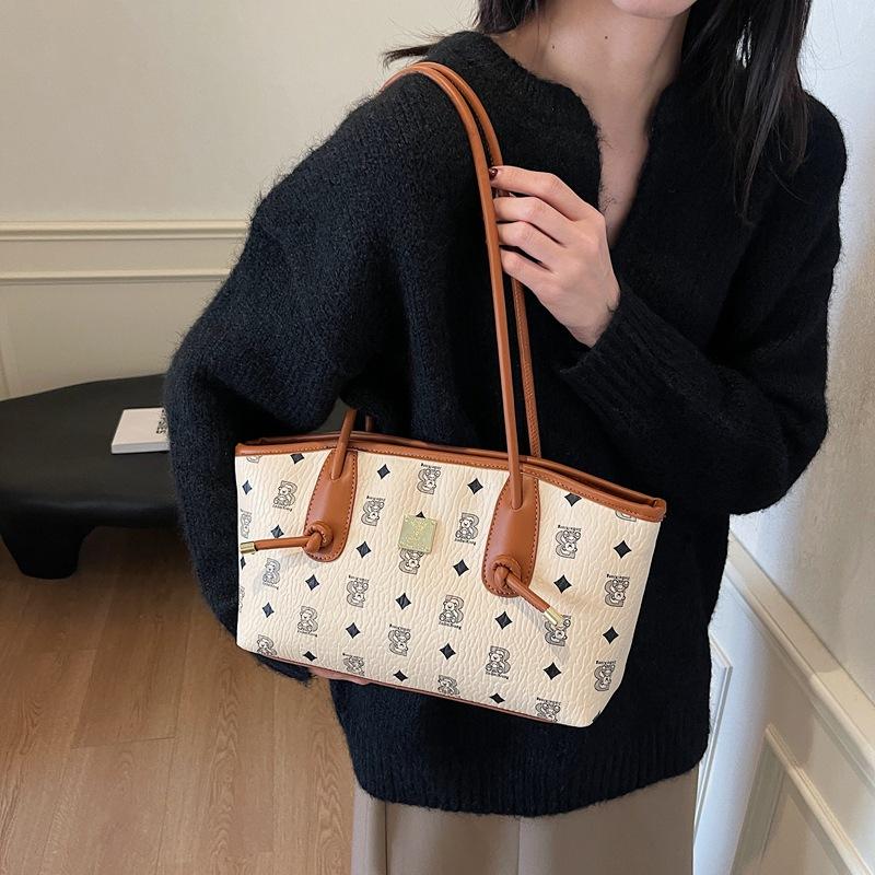 

2025 большая вместительная сумка-тоут для поездок на работу, высококлассная модная универсальная сумка-шоппер на плечо большой вместимости 35*10*19