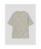 SHIFT.G Lettering Point Stripe Tshirt Khaki