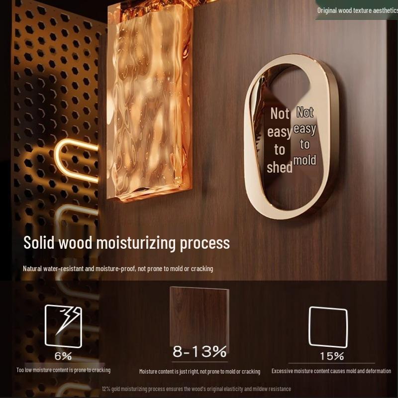 No-Drill Solid Wood Wall-Mounted Clothes and Hat Hook for Entrance or Hallway