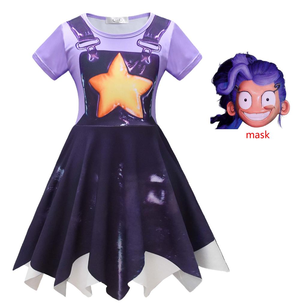 Kids Horror Game Play Time Lily Cosplay Costume Girl Dress Up Bobi Chapter 5 Lily Children's Clothes Halloween Carnival Clothing