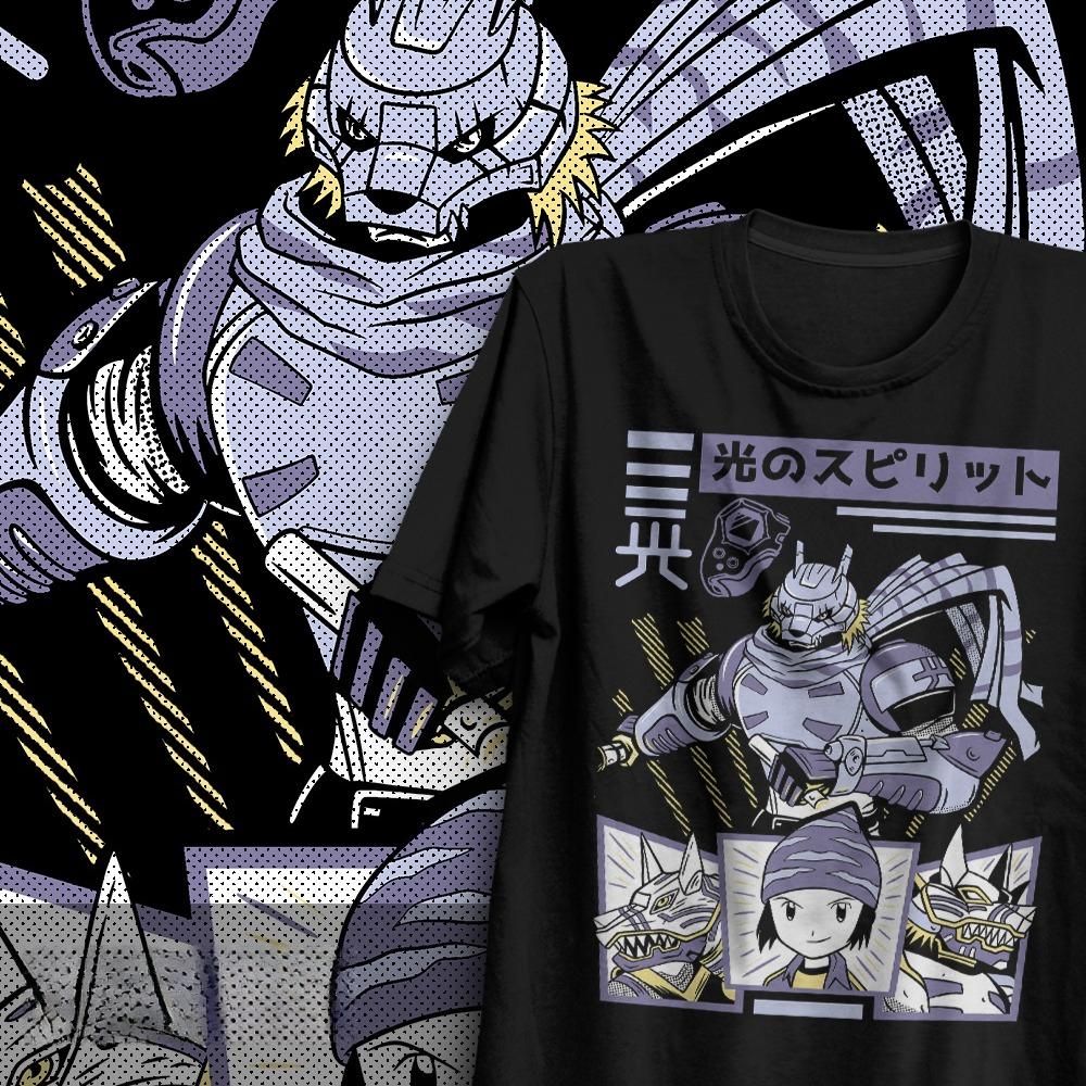 2025 Sommer Digimon Adventure Animation Marke 100% Baumwolle Puppetmon Bedrucktes T-Shirt Unisex Kurzarm Lässig Erwachsene Kinder Y2k
