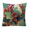 Timeless Tropical Flower Cactus Cushion Cover For Elegant Home Styling