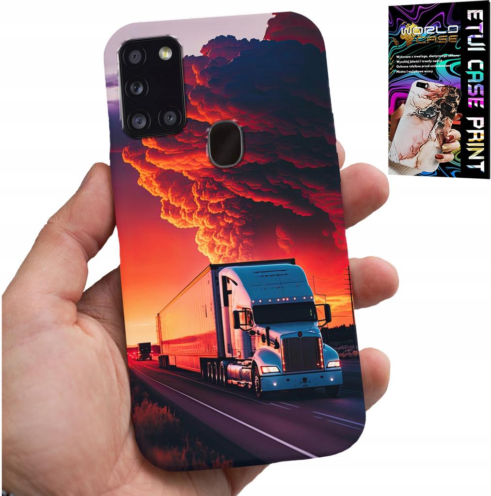 Etui Do Samsung Galaxy A21S - Tir Ciężarówka Case + Szkło Hartowane