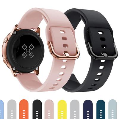 Cinturino in silicone per Samsung Galaxy Watch Active/Active 2/Samsung Watch 6 5 3 R850 R840/Watch 4/Classic 40mm 46mm Amazfit Bip Youth