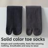 Split-toe Socks - Men's Mid-calf Socks - Cotton Socks - Anti-bacterial and Odor-resistant - High-calf Two-toe Socks - Long Socks