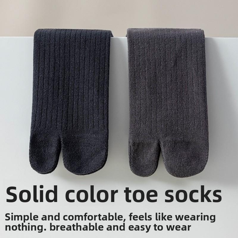 Split-toe Socks - Men's Mid-calf Socks - Cotton Socks - Anti-bacterial and Odor-resistant - High-calf Two-toe Socks - Long Socks