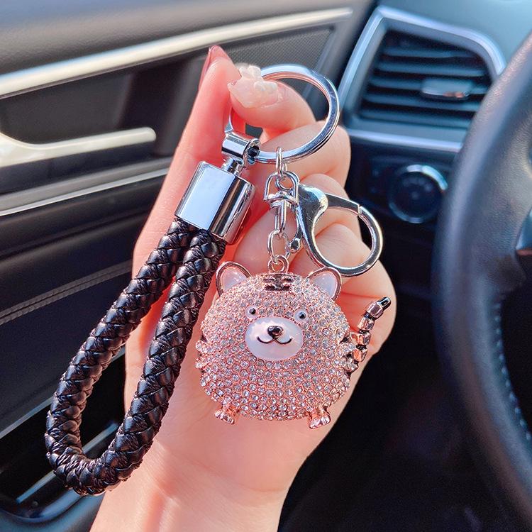 Cute Diamond Tiger Keychain & Bag Pendant