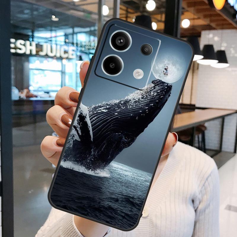 Whale Fish Wave Sea Case For Xiaomi Redmi 13C 12C 9C 10C Redmi Note 13 Pro 9 10 11 12 Pro 9S 10S 11S 12S Cover