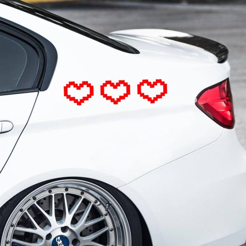 Scratch blocking Mosaic Heart Car Stickers Cool Car Heart Sticker For Car/Laptop/Window/Motorcycle