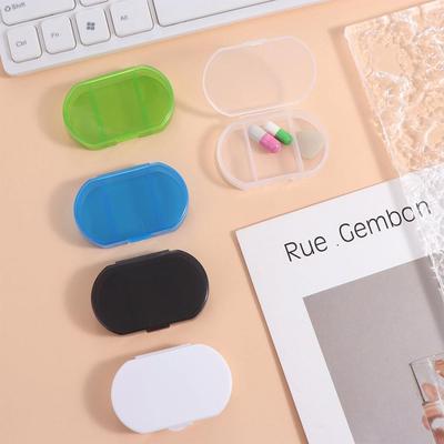 Moisture-proof Mini Pill Box Three Compartments Travel Medicine Organizer  Vitamin Supplements