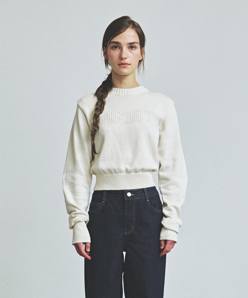 KNITTED (W) Minimal And Round Knit Ivory