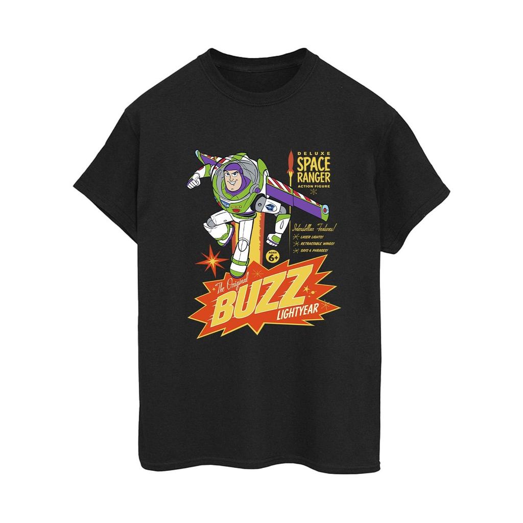 Disney Womens/Ladies Toy Story Buzz Lightyear Space Cotton Boyfriend T-Shirt