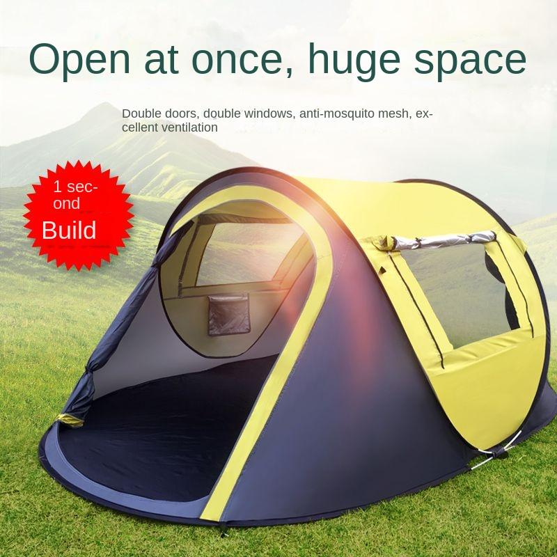 

Палатка для улицы, автоматическая, 3-4 двойных, домашняя, непромокаемая, с защитой от насекомых, для использования на открытом воздухе, для взрослых и детей, тент от солнца