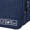 Travel Underwear Organizer Positive Ion Oxford Fabric Large Capacity Travel Bra Organizer for Underwear Women Travel Dark Blue