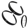 Black Simple Wide Headband Girl Women Black White  DIY Craft Material Cloth Headband Semi-finished Hair Accessories