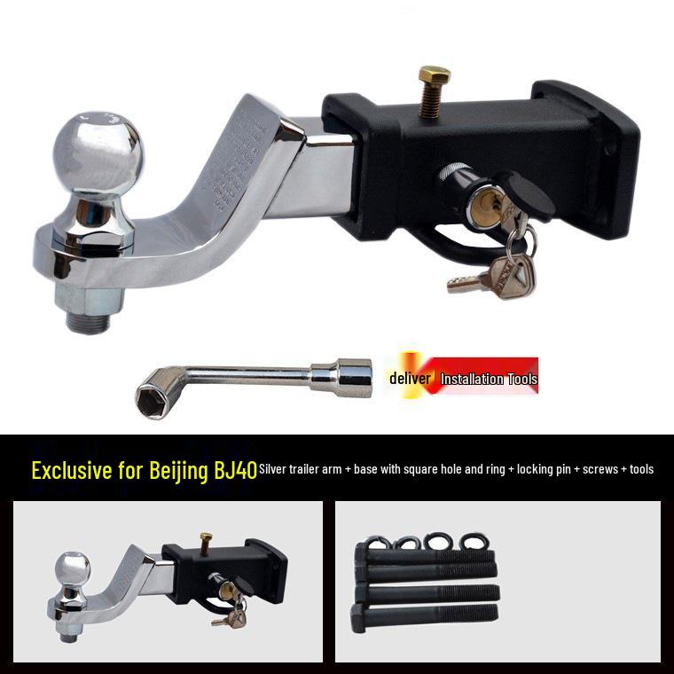Beijing BJ40e 24-25 Model Rear Bumper Trailer Hitch with Towing Hook & Arm