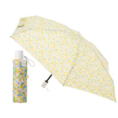 Wunder Tech Faltbarer Regenschirm mit Automatik Geeignet für Männer und Klein und 50cm UV 10323 Mosaik Off Botschafter Mio Imada Ultra-Kompakt Öffnen/Schließen