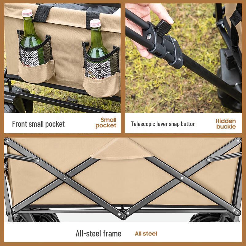 Outdoor Folding Camping Wagon with Brake