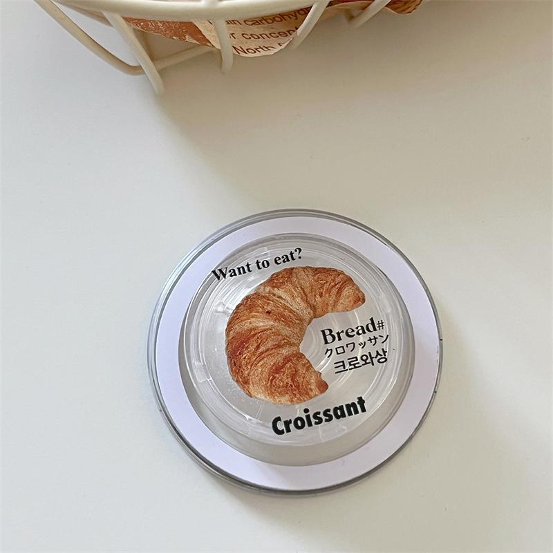 Korean Cute Food Cat For Magsafe Magnetic Phone Griptok Grip Tok Stand For iPhone 15 Foldable Wireless Charging Case Holder Ring