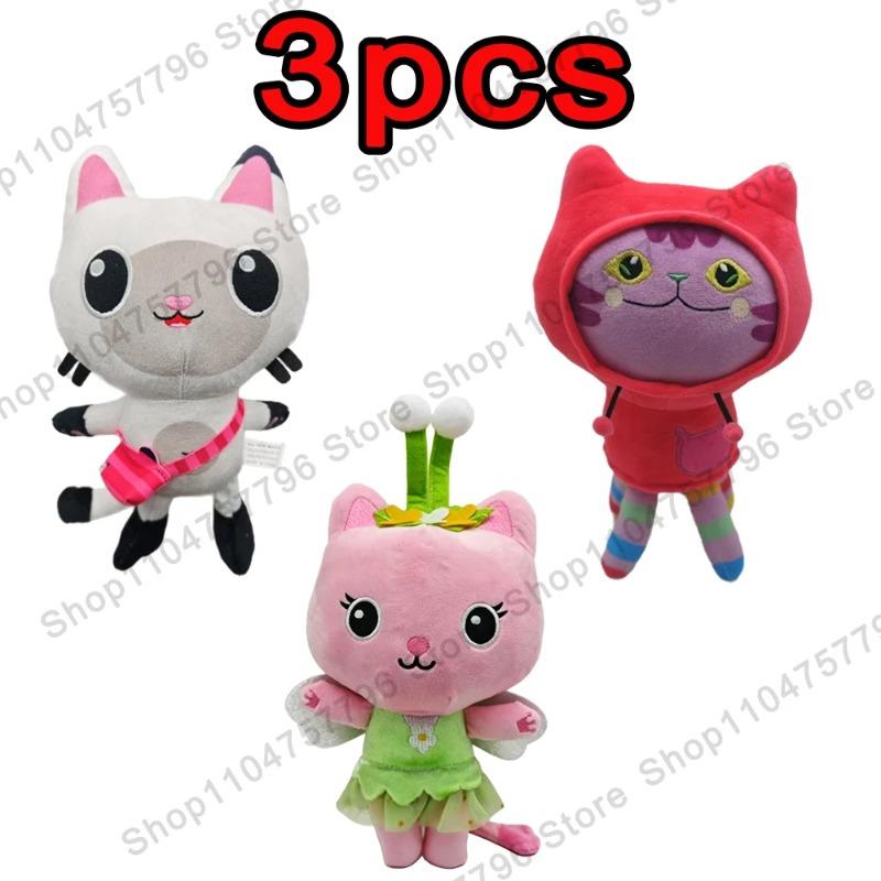 2026 New Gabbys Doll House Plush Toy Mercat Cartoon Stuffed Animals Smiling Cat Car Cat Hug Gaby Girl Birthday Gift