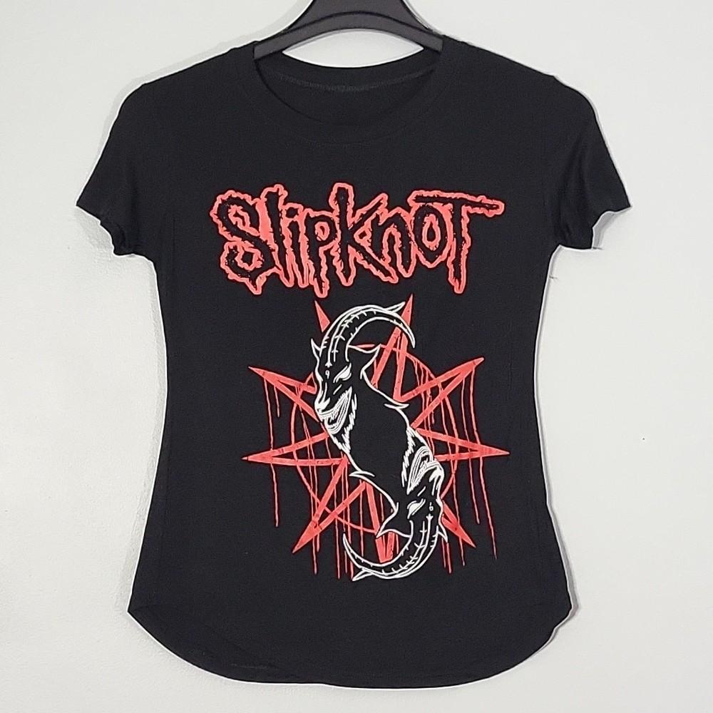 SLIPKNOT Goat Prepare For Hell World Tour M MEDIUM TShirt GIRLY Black  Band Logo Unisex T-Shirt XXXXL