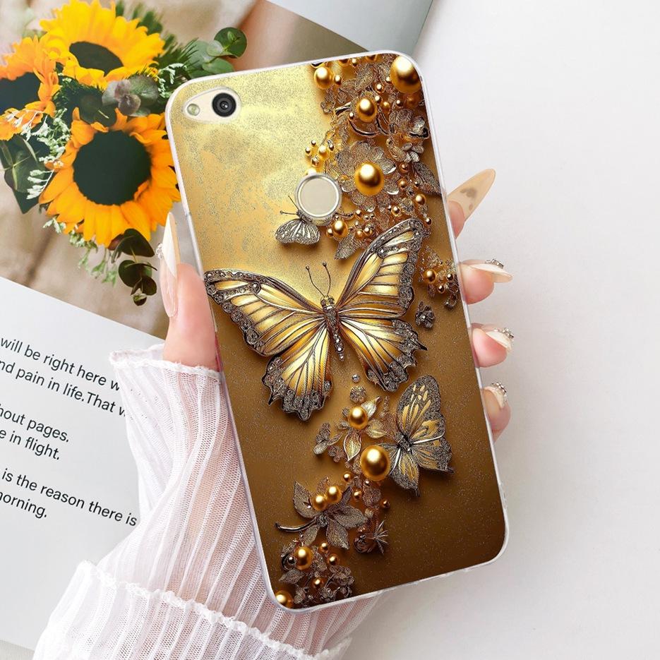For Huawei P8 Lite 2017 Case Honor 8 Lite Cute Lion Fashion Painted Cover Soft Silicone Phone Case For Huawei P9 Lite 2017 Shell