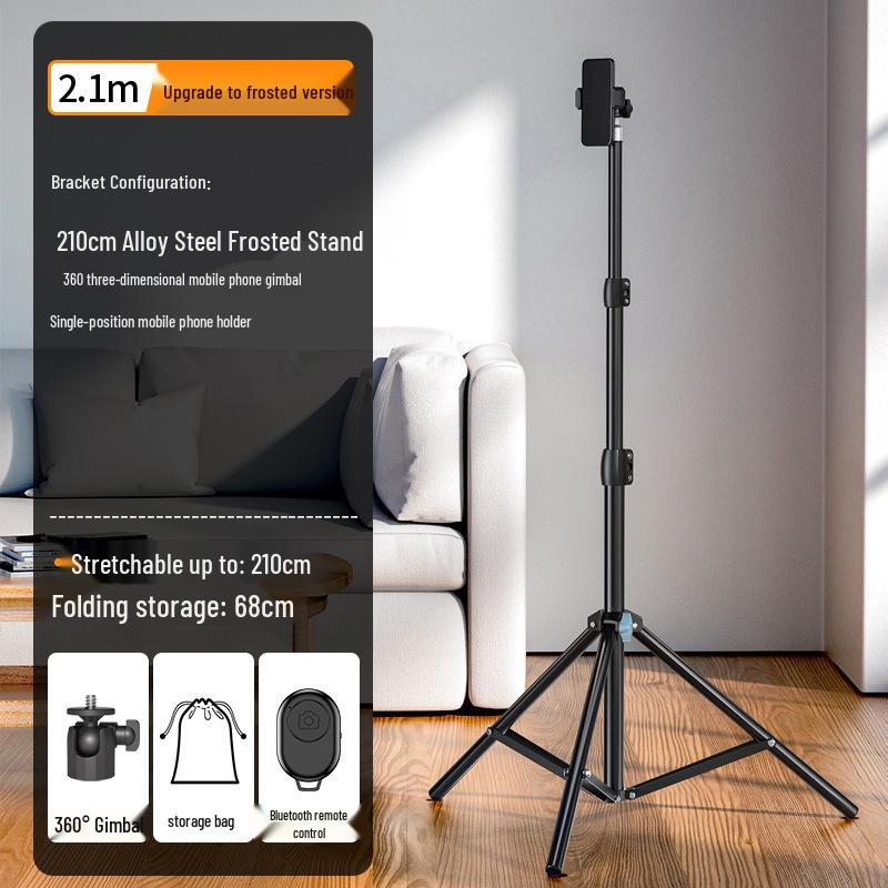 Telescopic Phone Holder Tripod for Live Streaming & Photography