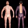 Tuta da uomo sexy, collant lucidi e lucidi, maniche lunghe, tute elastiche alte, body esotico, tuta sottile e trasparente, calze autoreggenti