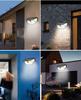Energy-Saving Waterproof Solar LED Wall Light for Outdoor Gardens with Motion Sensor